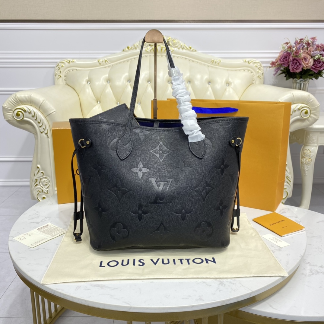 Louis Vuitton NEVERFULL MM Monogram Handbag M45685 Black